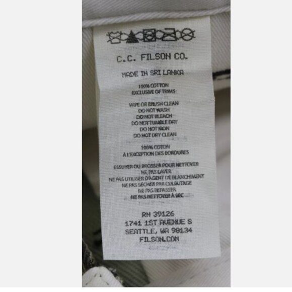 Filson W40 L34 Rugged Twill Utility Pants Men's Mossy Oak Water Repel Waxed New - Picture 6 of 15